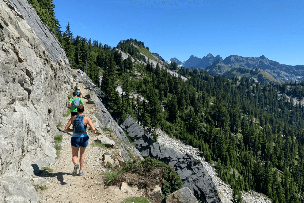 Trail runners together
